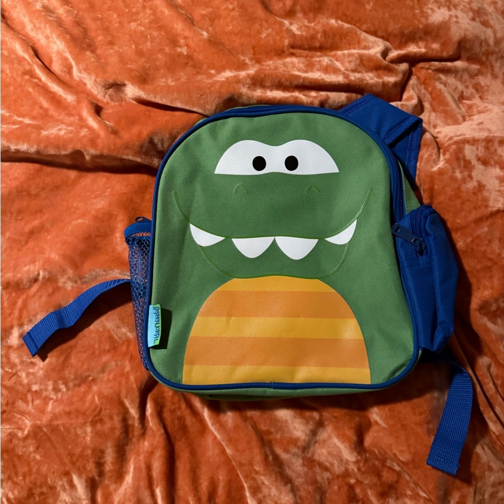 Kids Dinosaur Backpack - Green and Blue